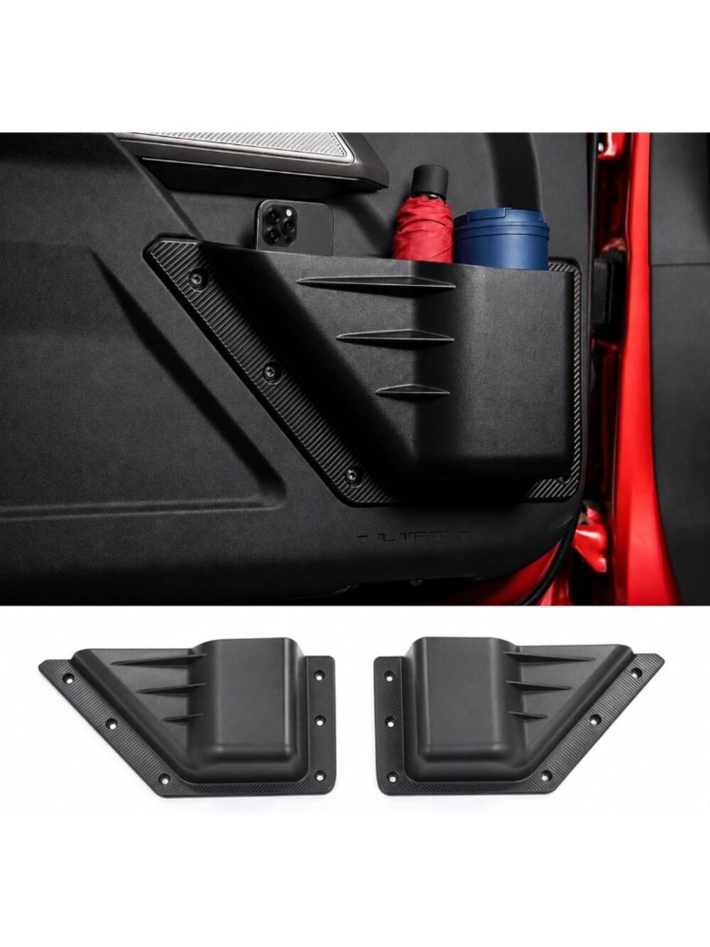 Front Door Pocket Storage Set for 2021-2026 Ford Bronco - Organize